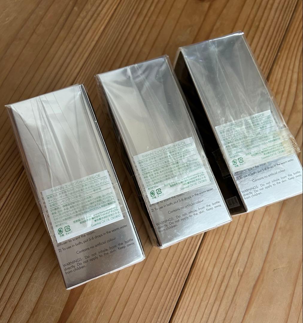 新品 ・未開封❗️3本セット❗️THANN エッセンシャルオイル OE 50ml
