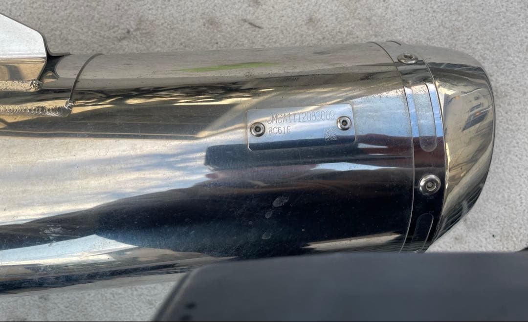 NC700X スリップオンマフラー　MUGEN 無限NC750Xで使用