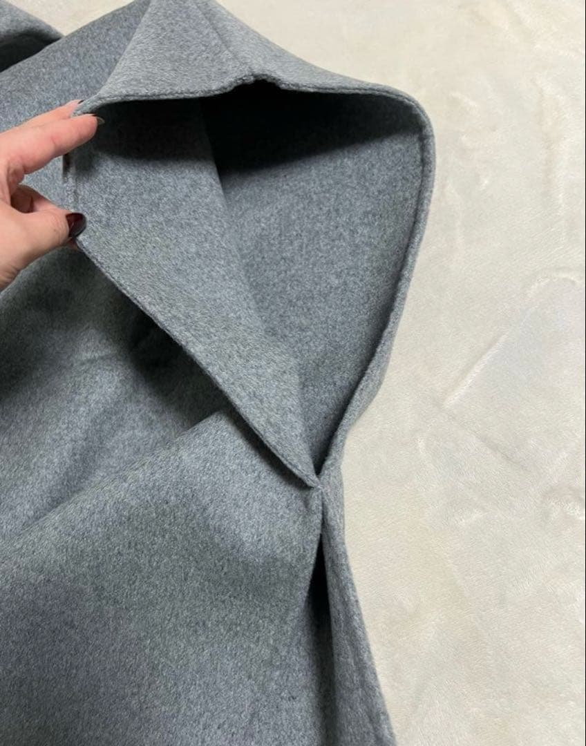 超美品✨ birthdaybash フード付きポンチョコートケープ グレー
