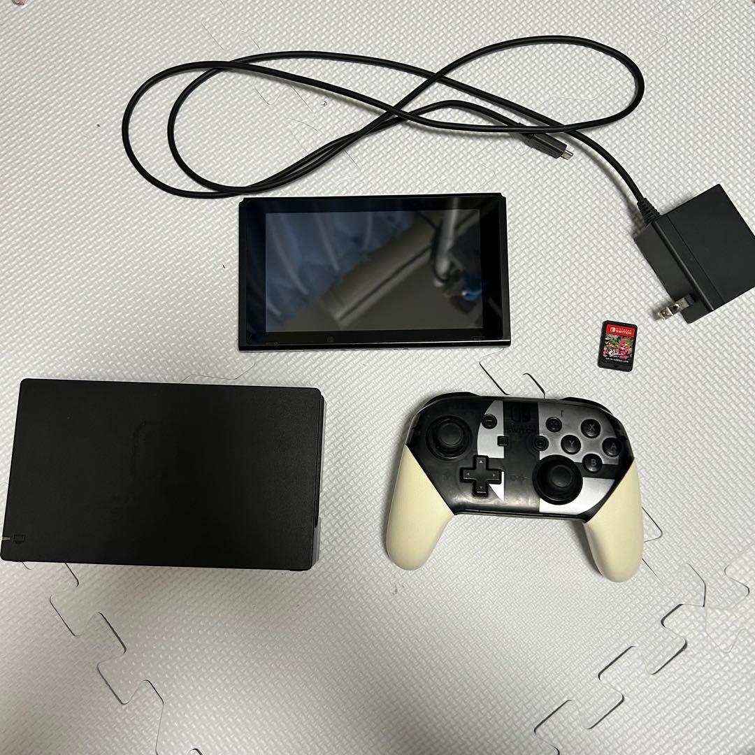 【動作確認済み】任天堂スイッチ ドッグ 接続機 プロコン スプラトゥーン2付き