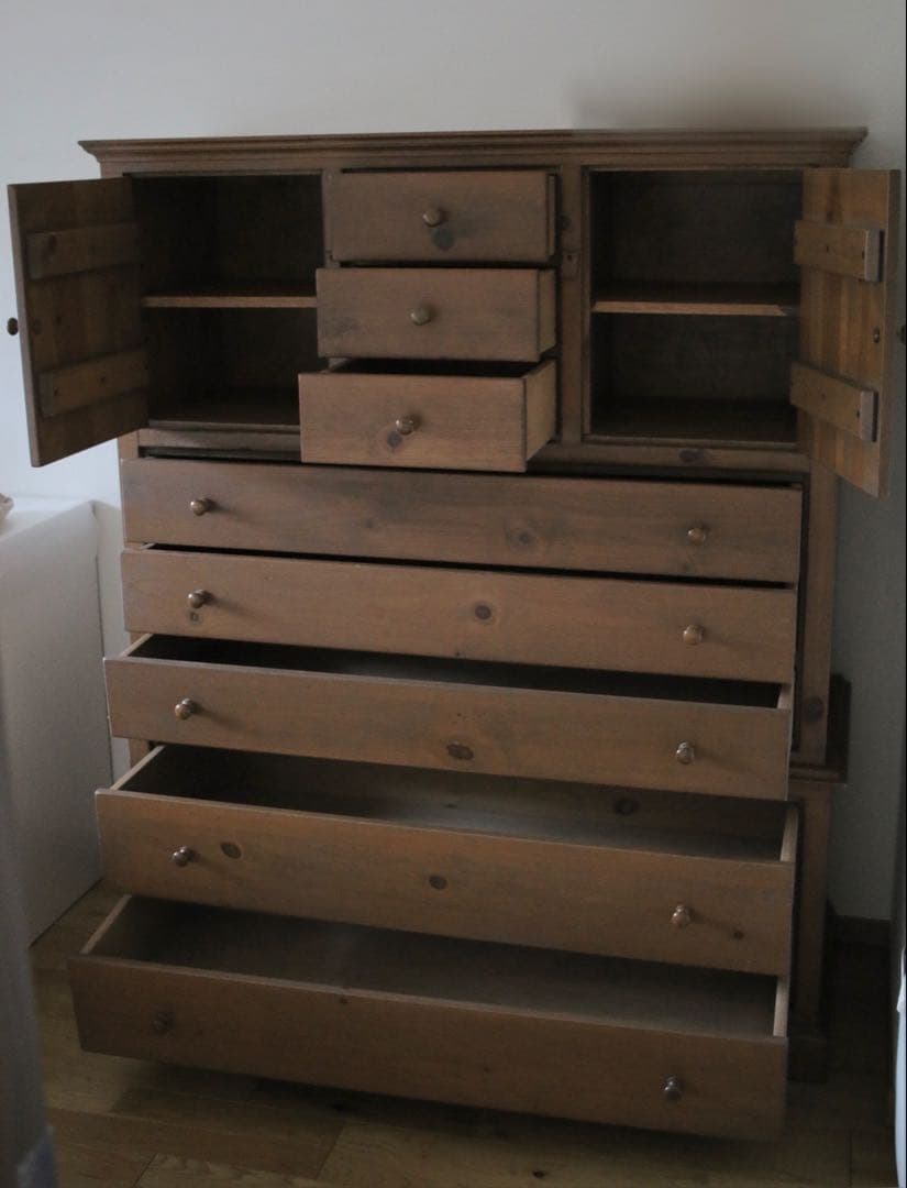 ajunma【希少・生産中止】アンファン ハイチェスト ★配送料込み