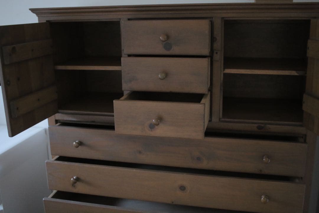 ajunma【希少・生産中止】アンファン ハイチェスト ★配送料込み