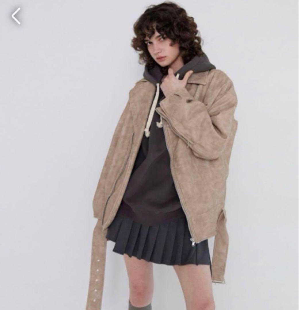 searoomlynn vintage ECOレザーBIG ライダース　Sサイズ