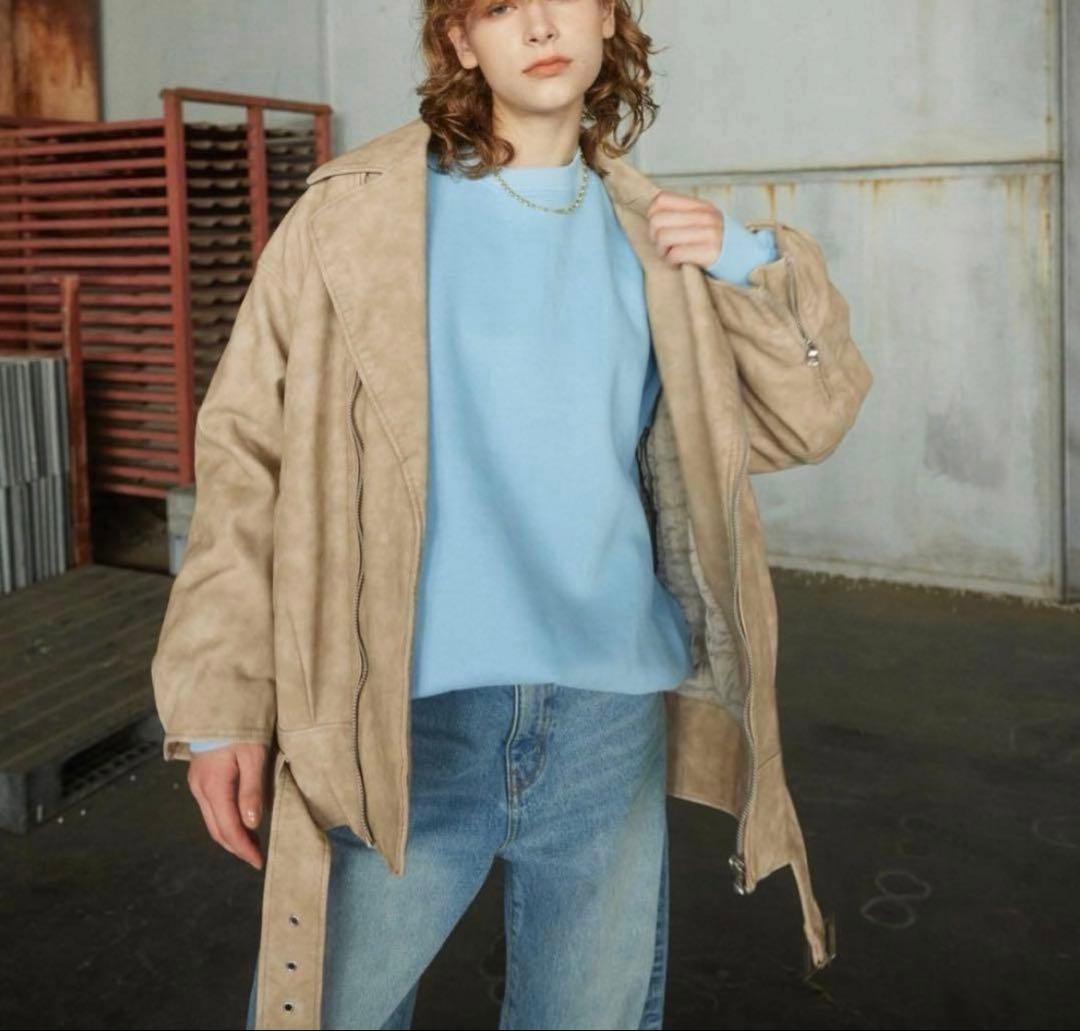 searoomlynn vintage ECOレザーBIG ライダース　Sサイズ