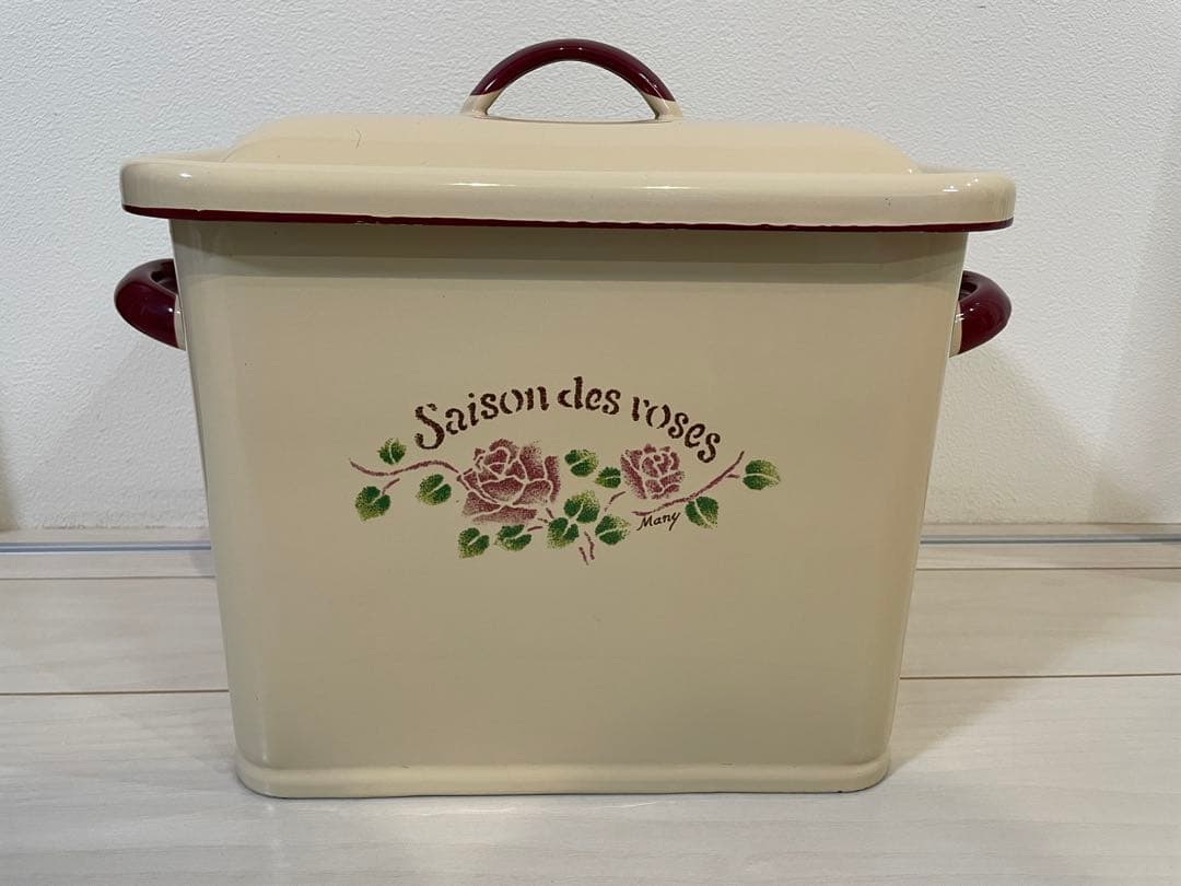 Saison des roses 保存容器 四角形　蓋付き　マニー