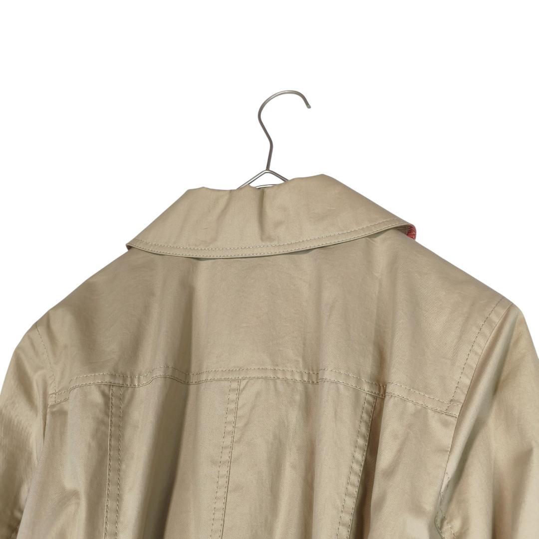 大きいサイズ 44 バーバリー ロンドン ショート トレンチ コート チェック