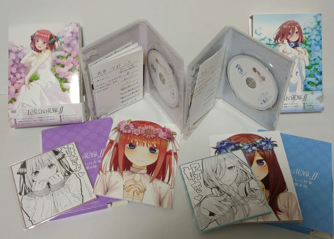 五等分の花嫁∬　初回限定版DVD全5巻セットAmazon全巻購入特典BOX付