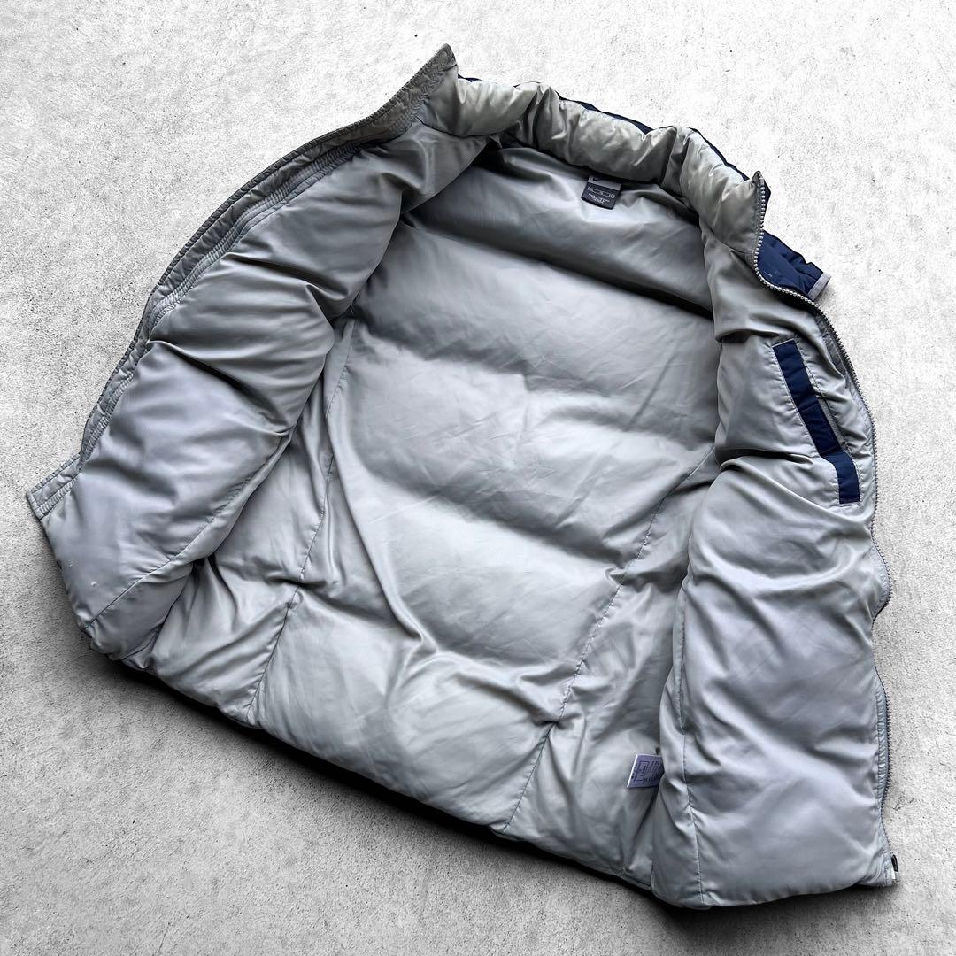 00s archive old NIKE オールド 刺繍ロゴ 肉厚 ダウンベスト