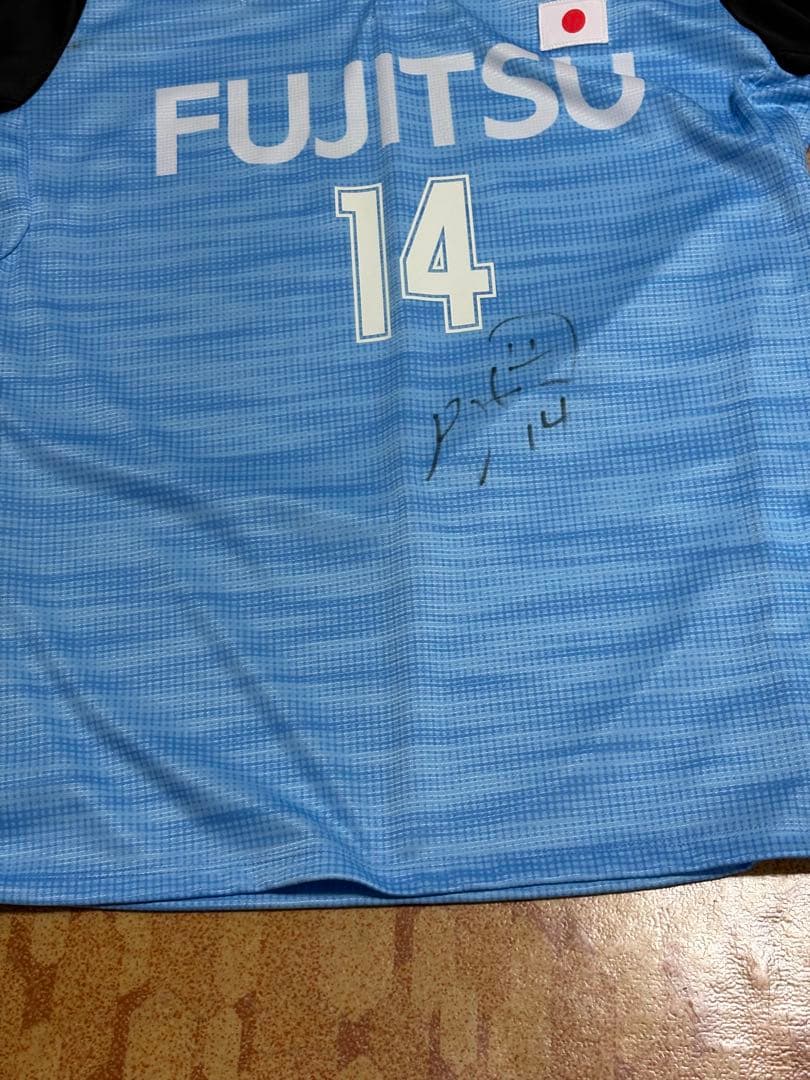 中村憲剛ACL2017試合用レプリカユニフォーム(サイン入り)タオマフ付き