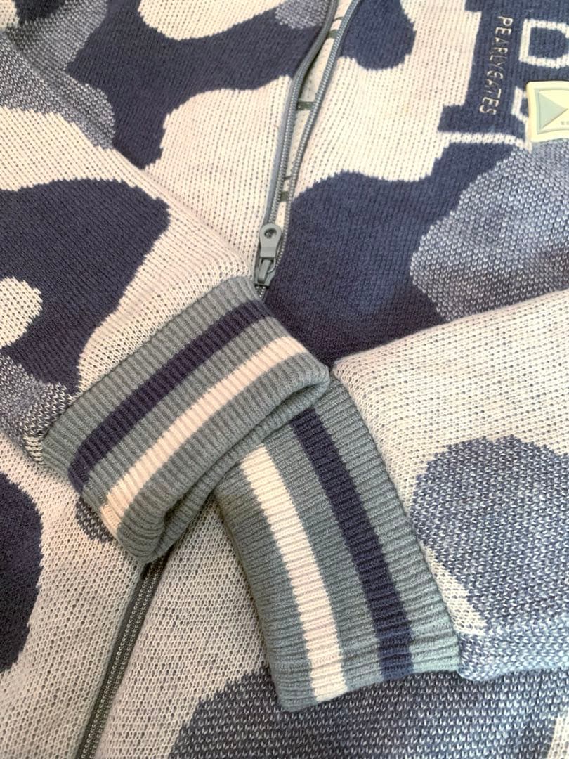 美品　正規品　パーリーゲイツ　カモ　ニット　フルジップ　ブルゾン　アウター　6