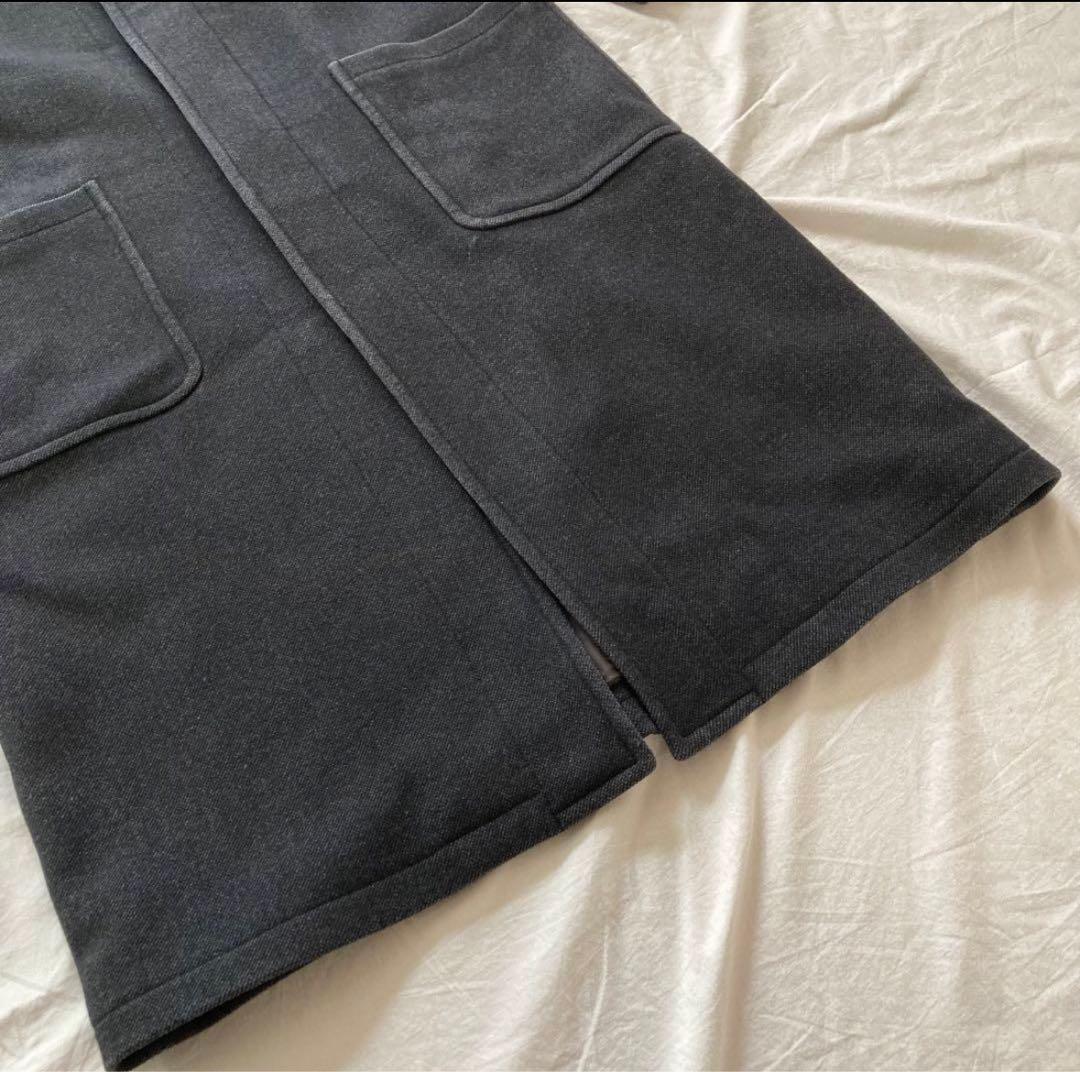 希少　AURALEE　ダッフルコート　ロング丈　シルク混　ネイビー　19AW　1