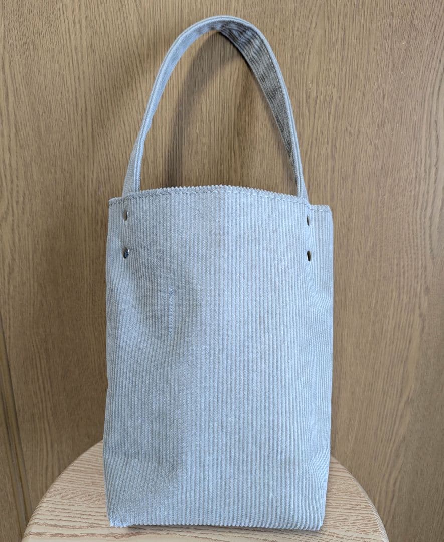 TEMBEA コーデュロイトート ライトグレー