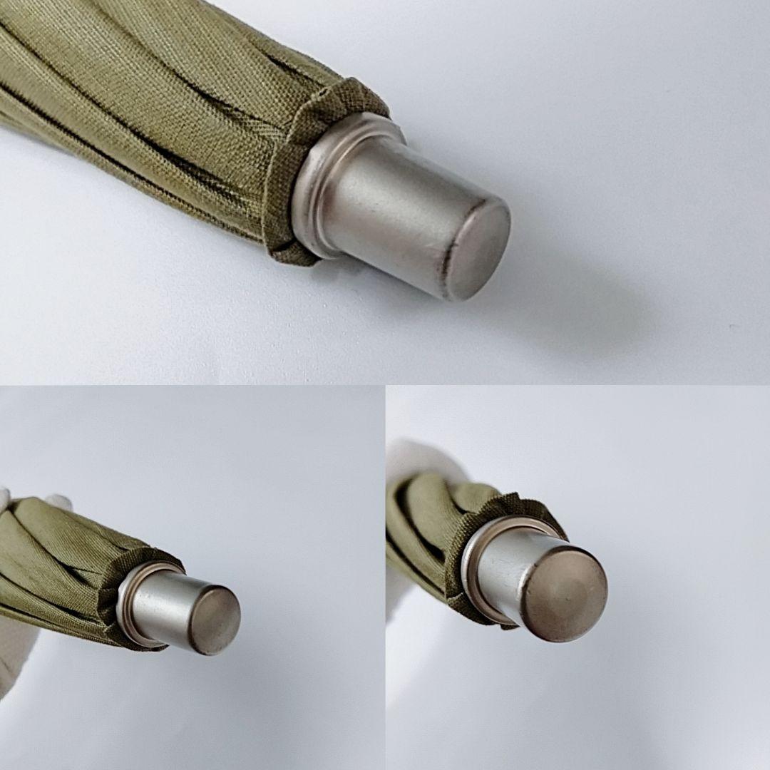 未使用級　バーバリー　長傘　晴雨兼用　日傘　ロゴ　ノバチェック　グリーン