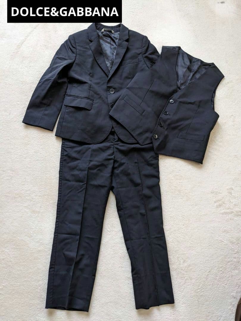 DOLCE&GABBANA キッズ フォーマルスーツとベストセット