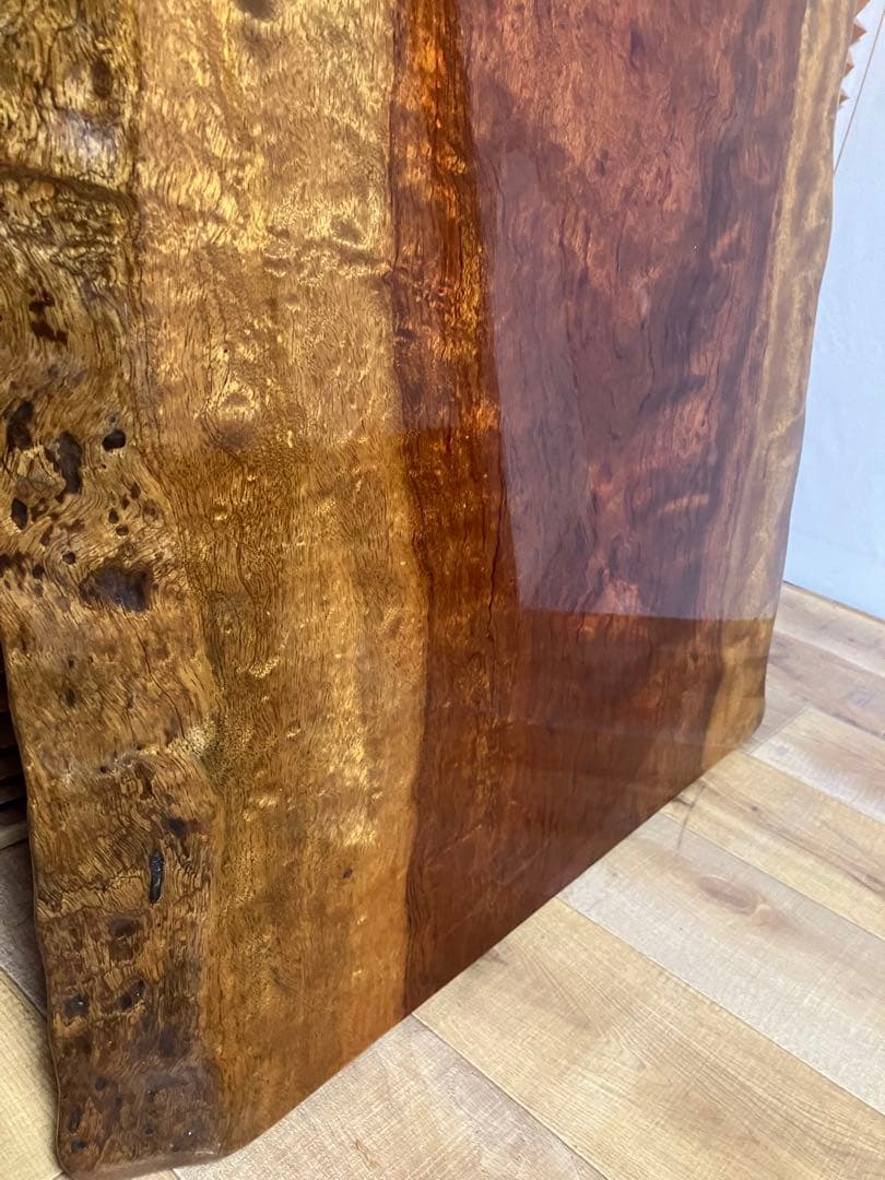 ブビンガ　1枚板　座卓　希少！