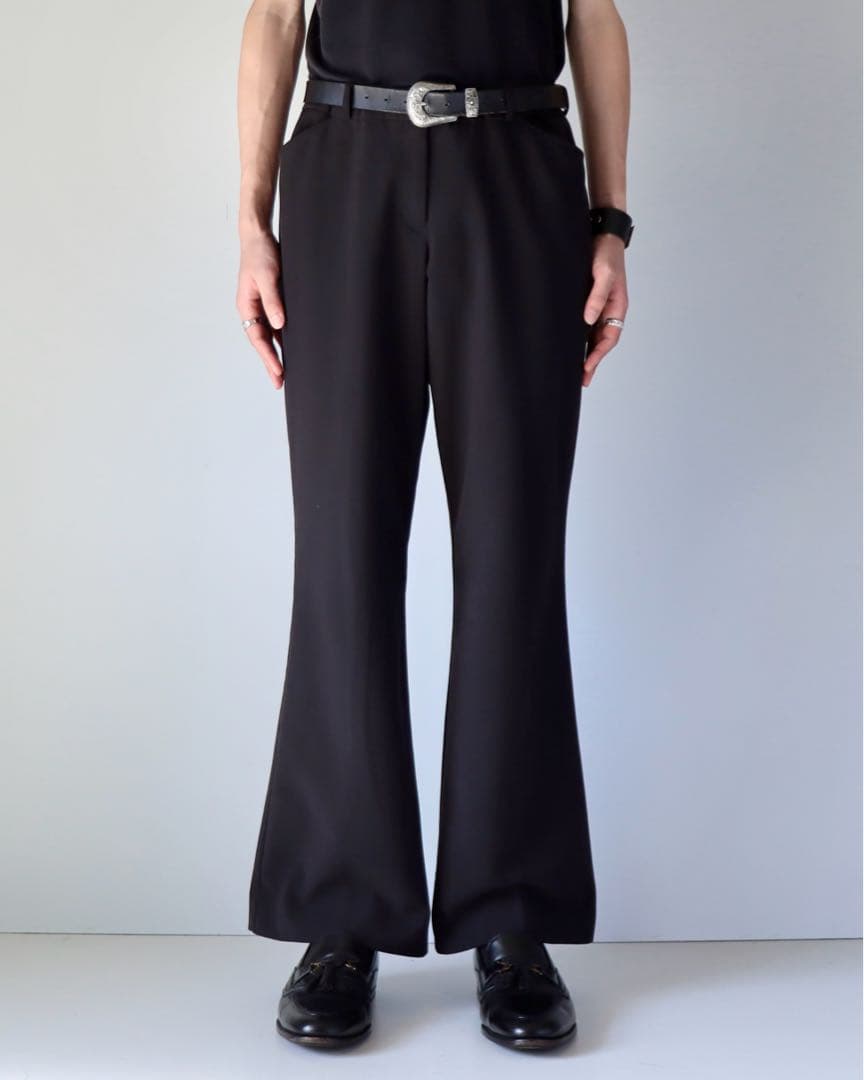 00s archive 海外製 フレアスラックス 黒色 sullentokyo