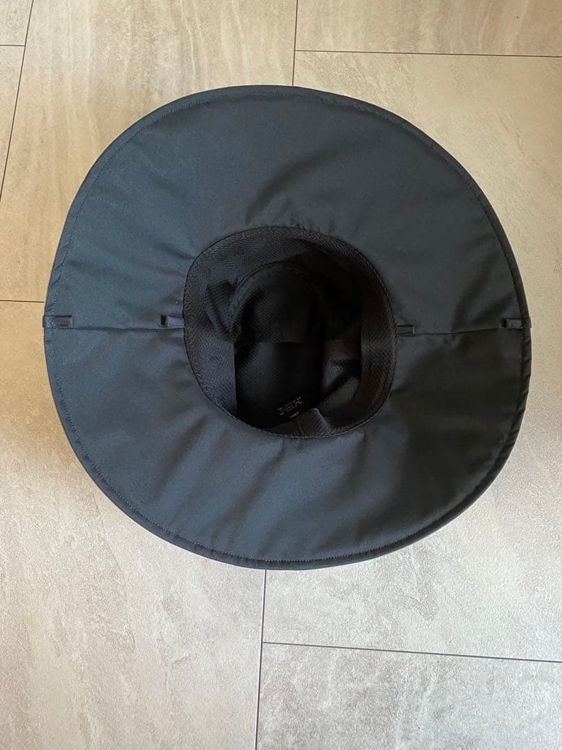 【美品】サンバリア100 ナチュラル・テープハット グレージュ