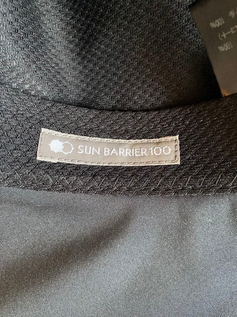 【美品】サンバリア100 ナチュラル・テープハット グレージュ