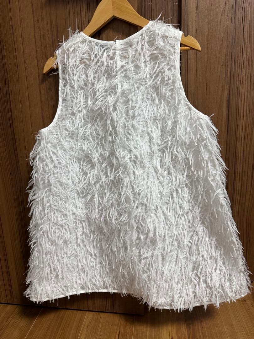 UNITED ARROWS カットジャカード チュニック ブラウス