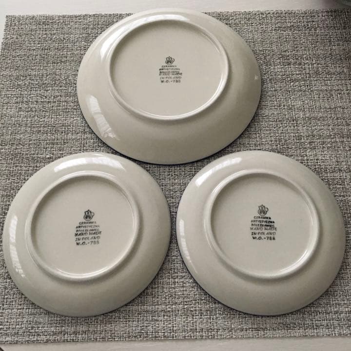 【お値下げ】ポーリッシュポタリー　プレート3枚