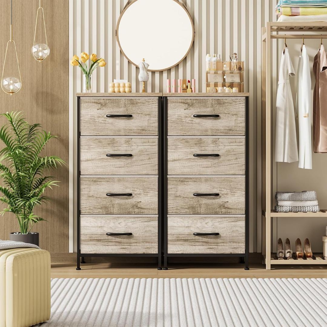 チェスト 収納　4段 引出し　不織布　幅40.2×奥行30×高さ80.3