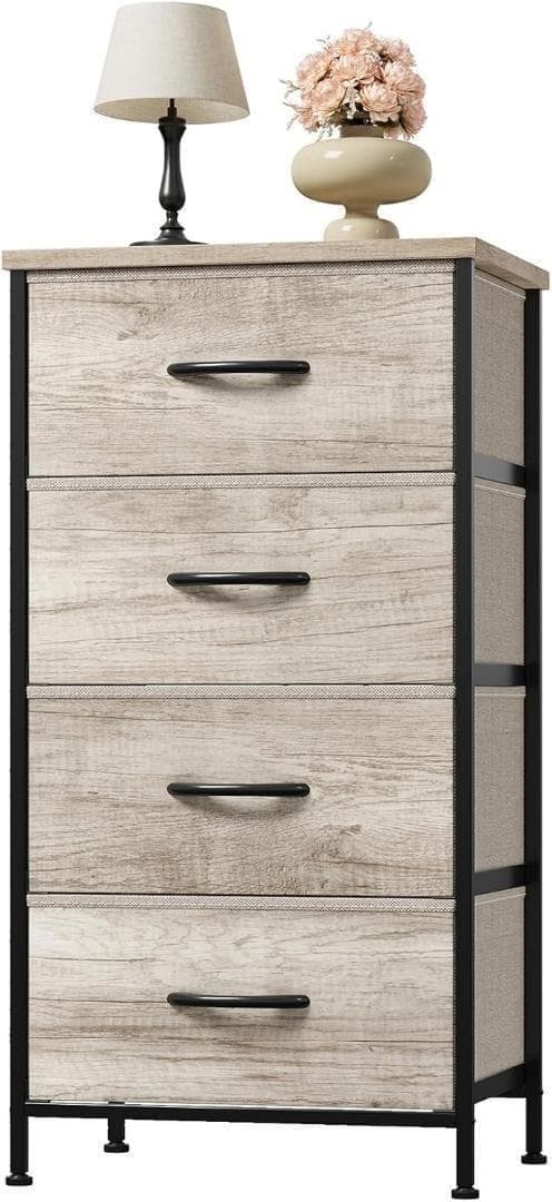 チェスト 収納　4段 引出し　不織布　幅40.2×奥行30×高さ80.3