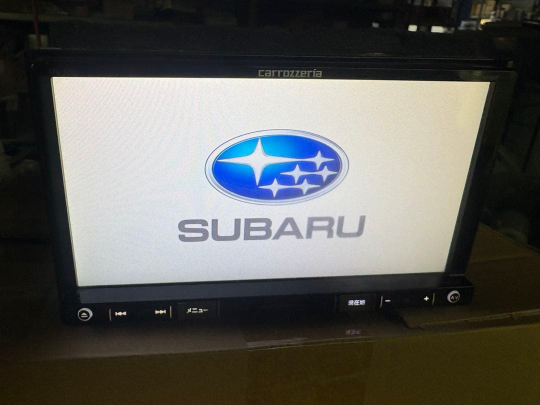 《スバル純正》カロッツェリアAVIC-RZ09 地図データ2024年