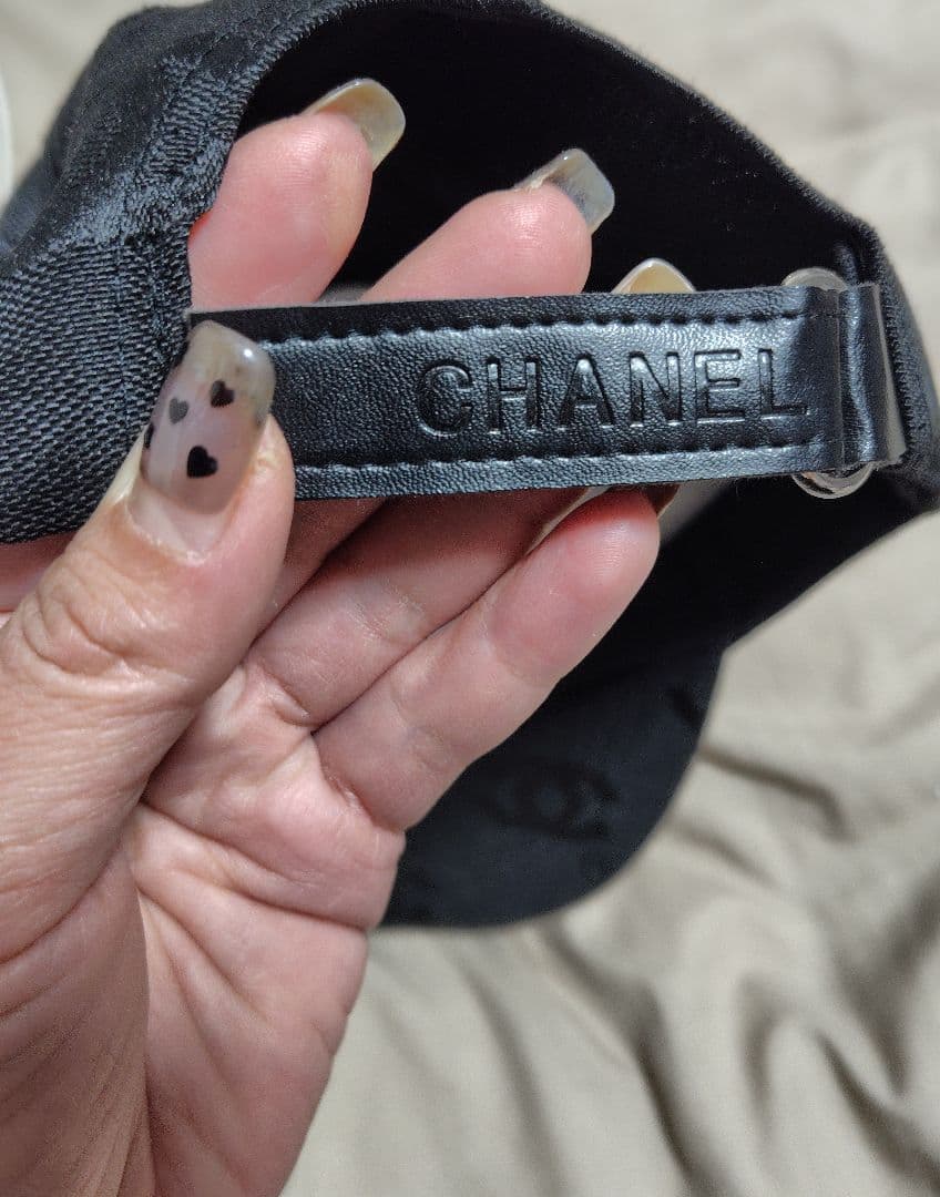 ♡CHANEL♡ ロゴ入りブラックキャップ✨新品✨