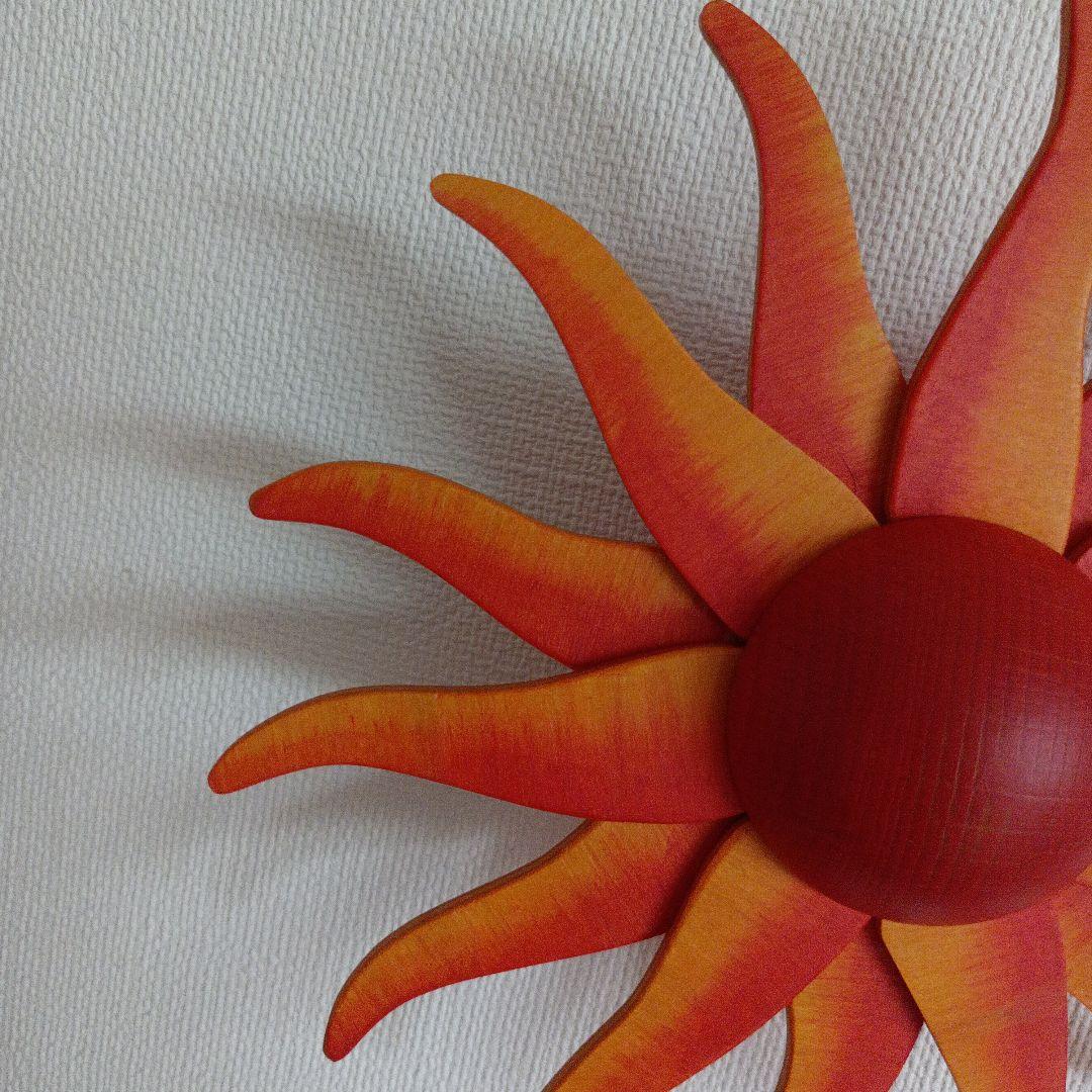 【一】モビール 木製 太陽 ドイツ製 ブライトシュベルツ社 希少品