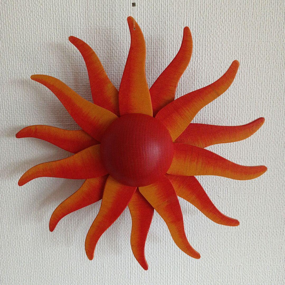 【一】モビール 木製 太陽 ドイツ製 ブライトシュベルツ社 希少品