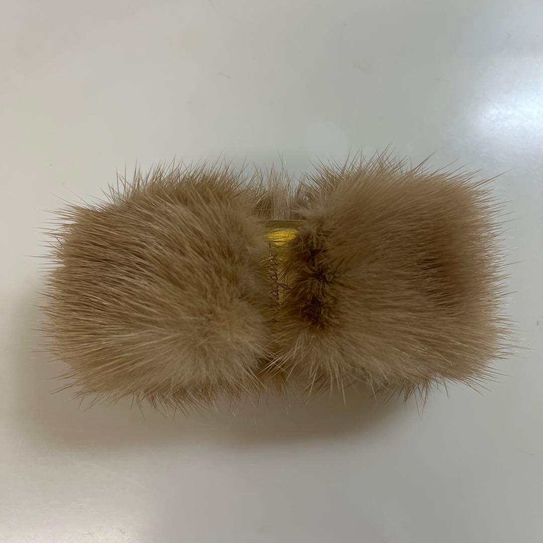 Ferragamo ミンク バレッタ ベージュ