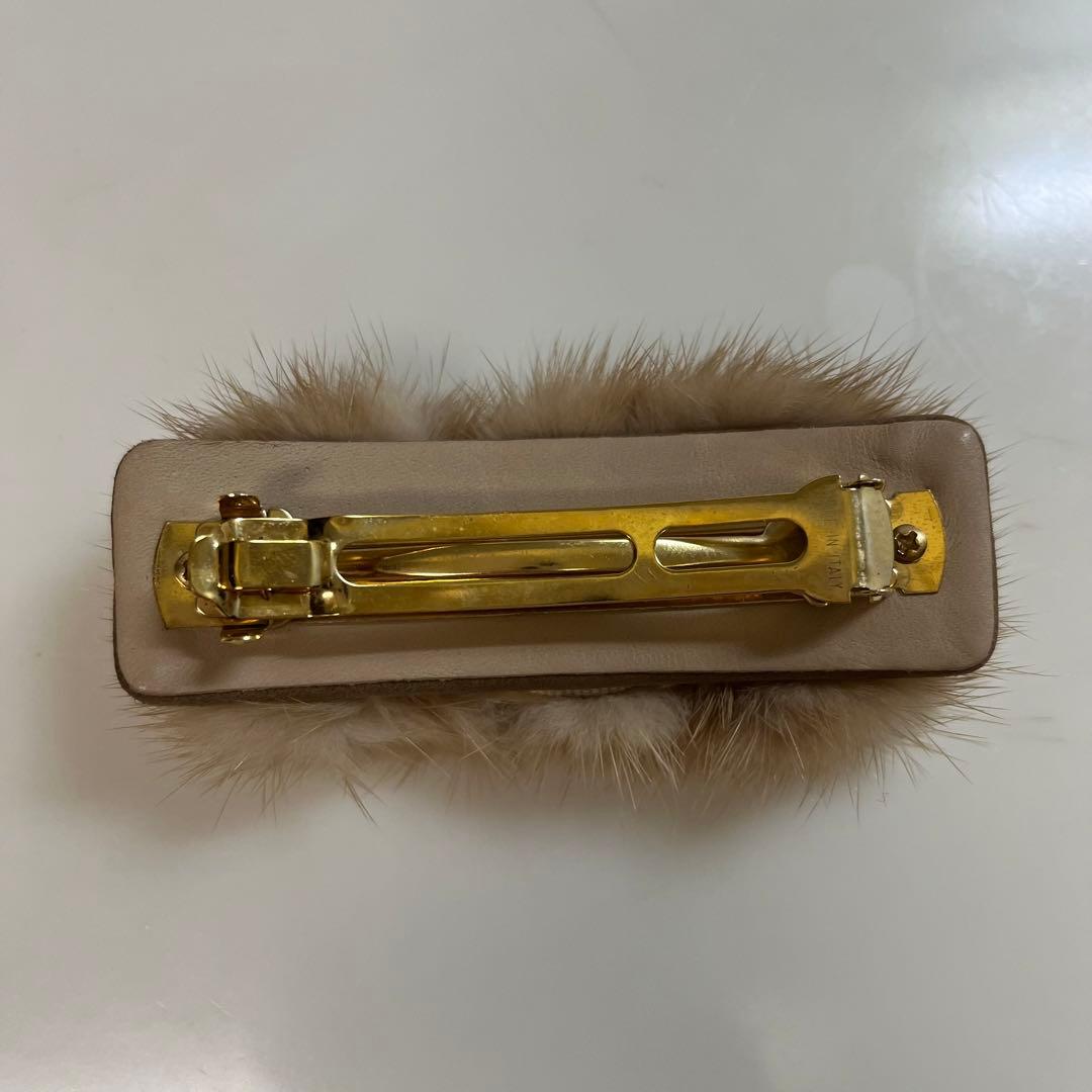 Ferragamo ミンク バレッタ ベージュ