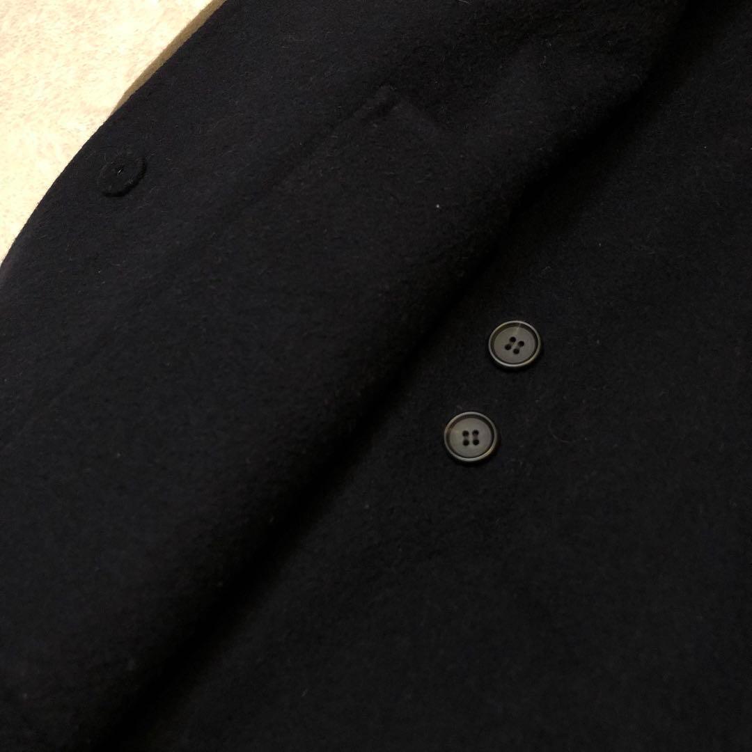 ★リバーシブル★アドーア カシミヤノーカラーコート 36 バックベルト スリット