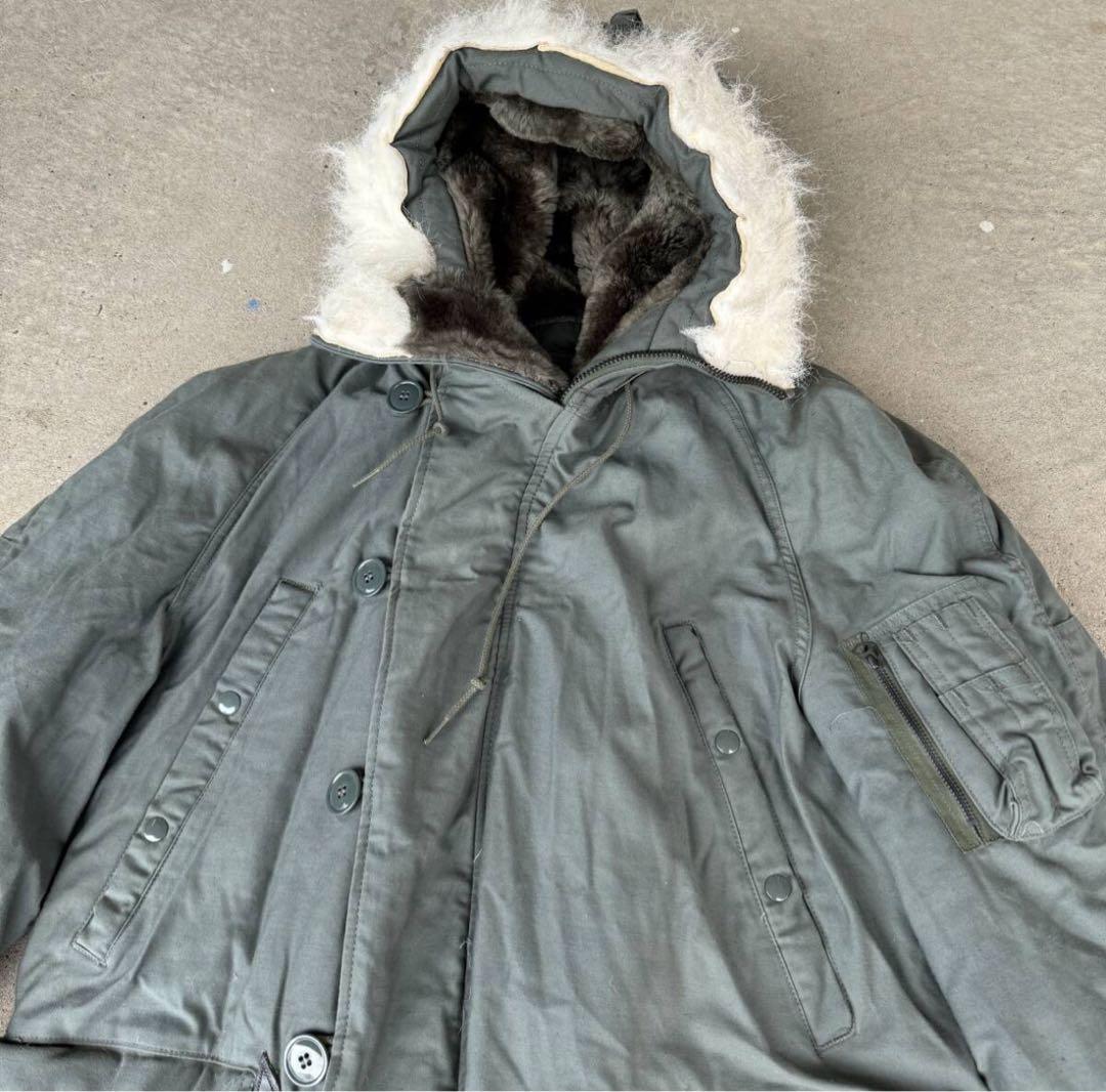 ビンテージ　デッドストック　80s　ミリタリー　N-3B　フライトジャケット