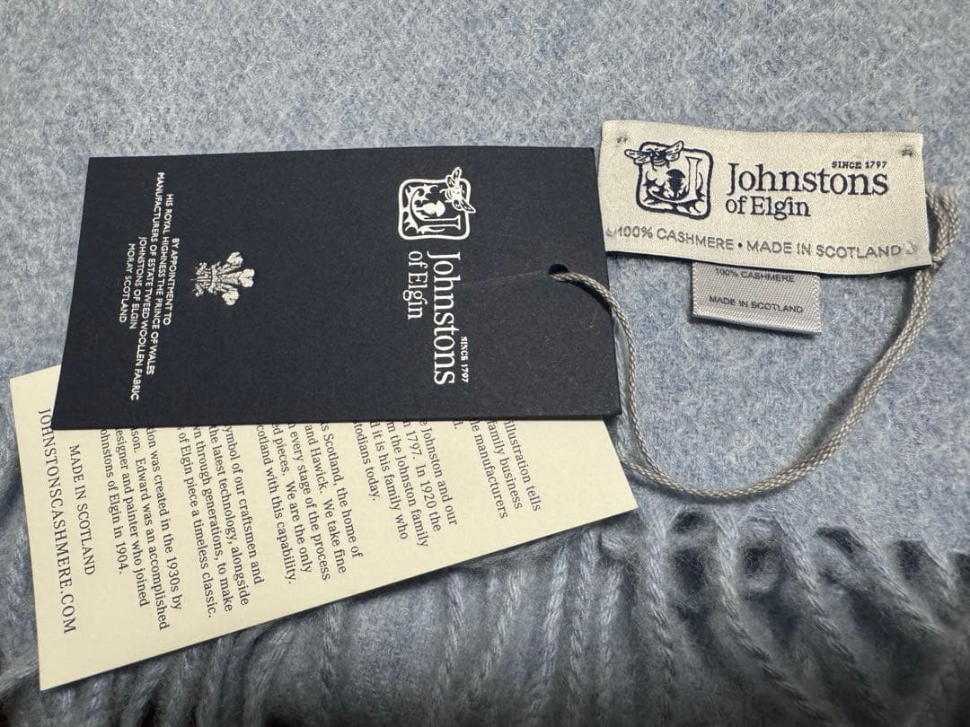 ジョンストンズ オブ エルガンのカシミヤ　マフラー