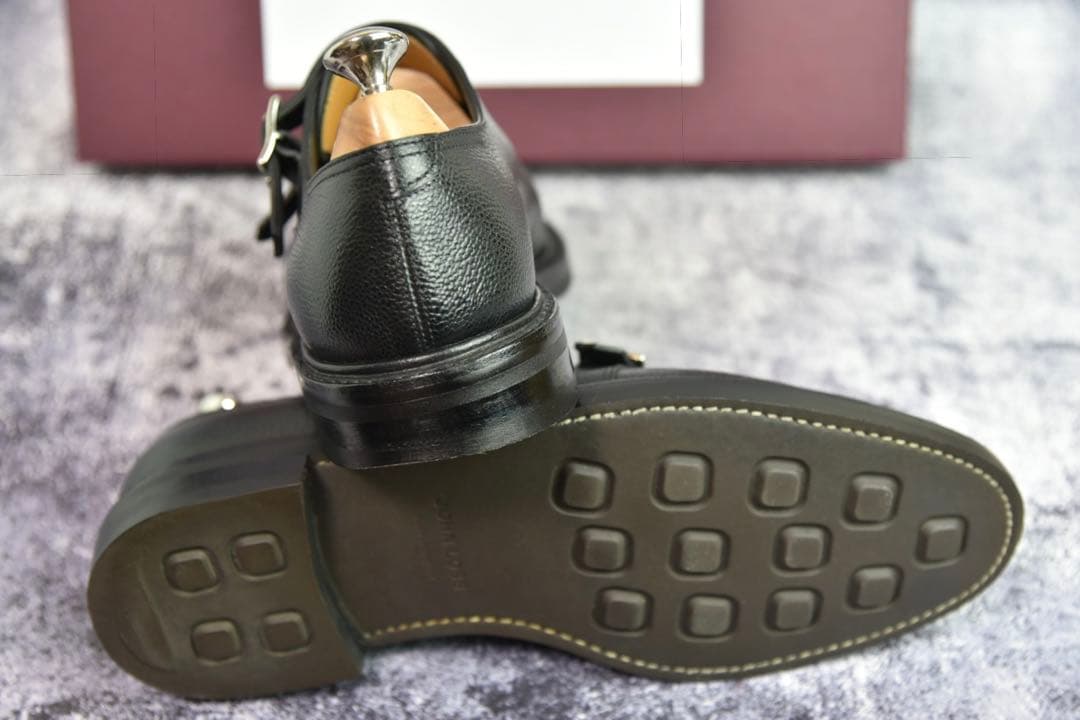 ジョンロブ　モーヴァル　6E　ブラック　0015ラスト　ダブルモンク