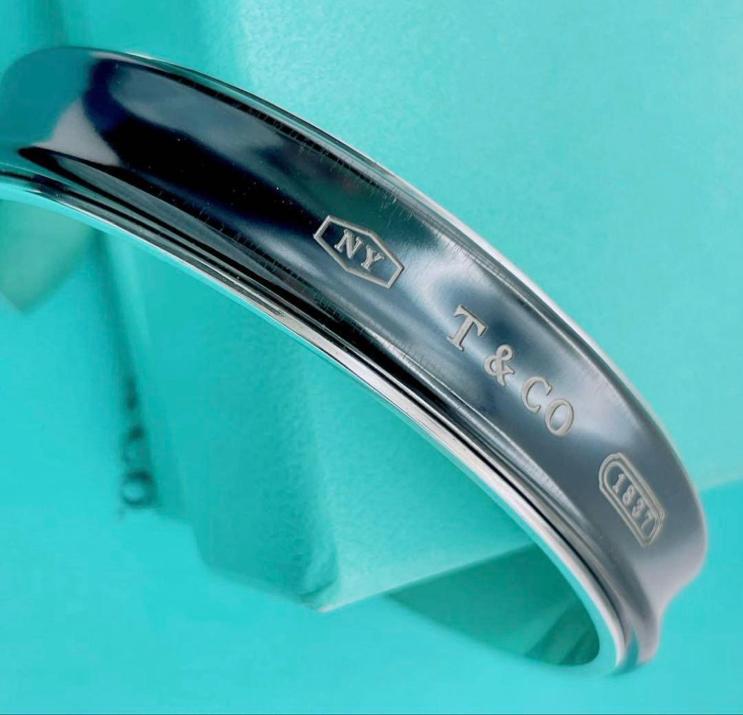 Tiffany ティファニー 1837 ブラック チタン バングル ナロー カフ