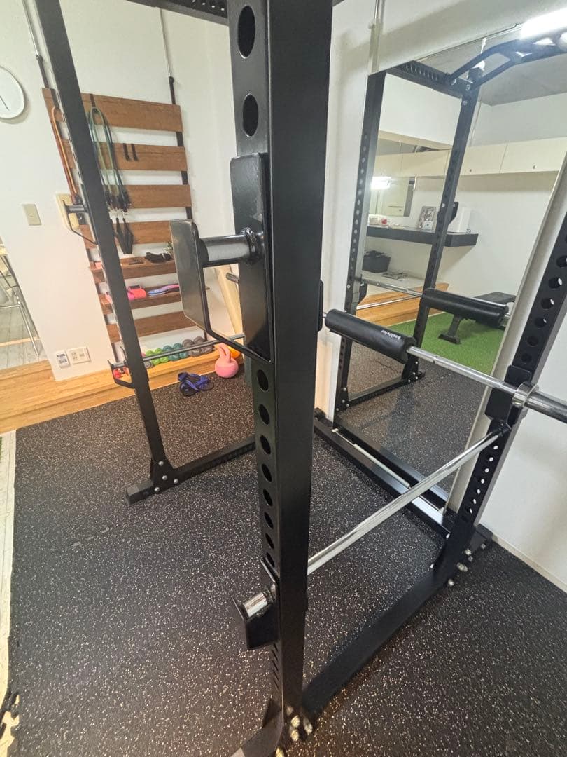 【アーモンド】パワーラック　オリンピックバー付