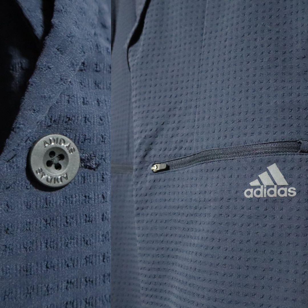 adidas 総柄 ロゴプリント ジップデザイン ポリエステル セットアップ