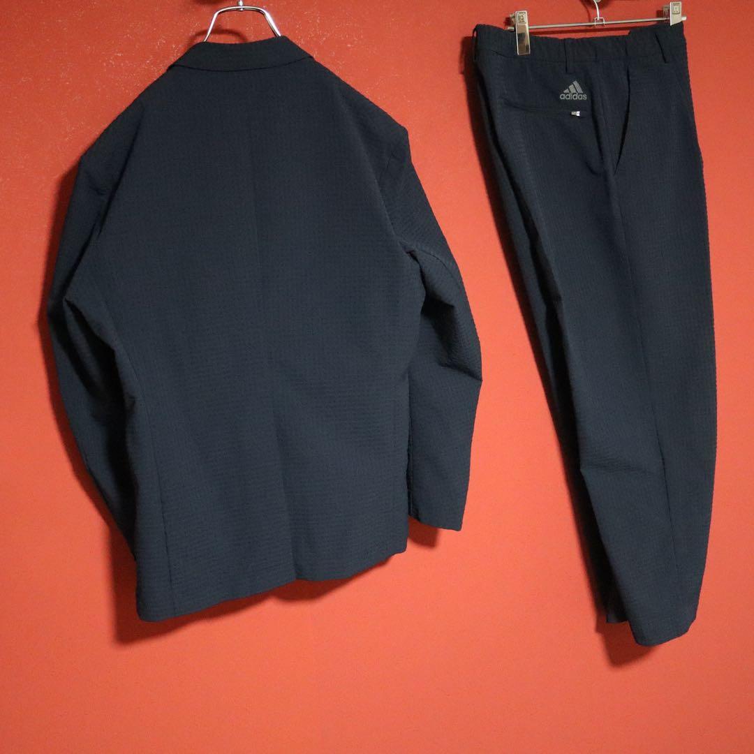 adidas 総柄 ロゴプリント ジップデザイン ポリエステル セットアップ