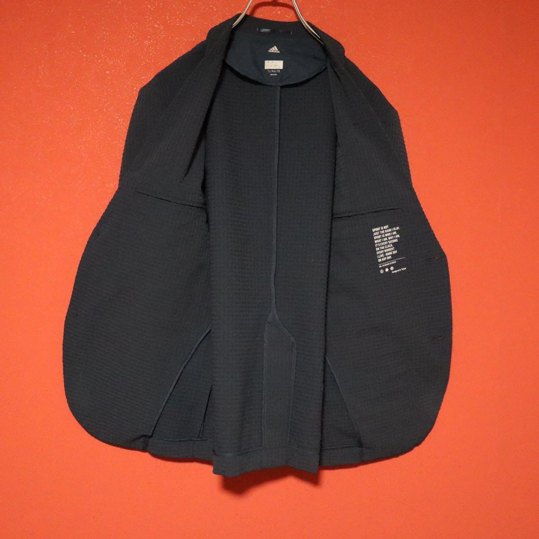 adidas 総柄 ロゴプリント ジップデザイン ポリエステル セットアップ