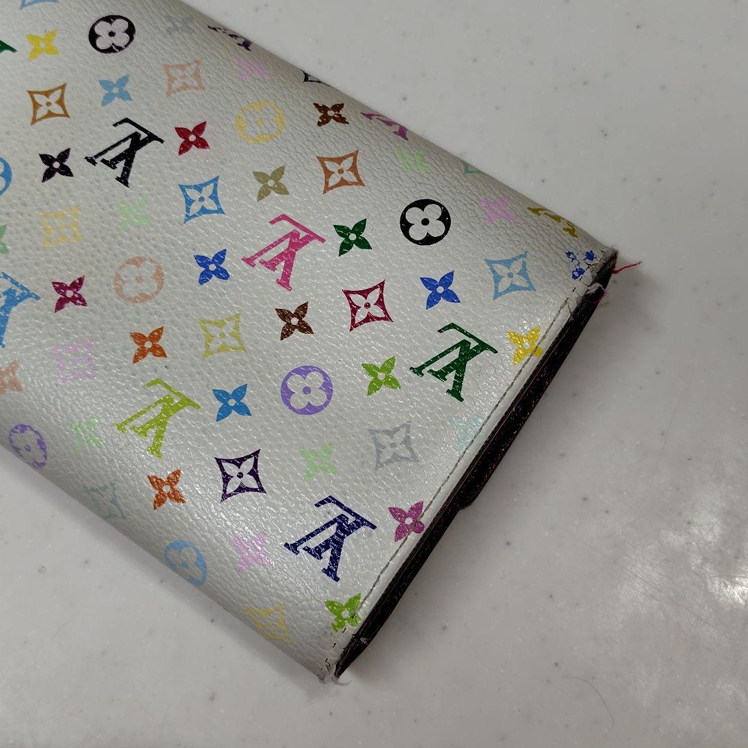 正規店購入　LOUIS VUITTON　マルチカラー　ホワイト　長財布