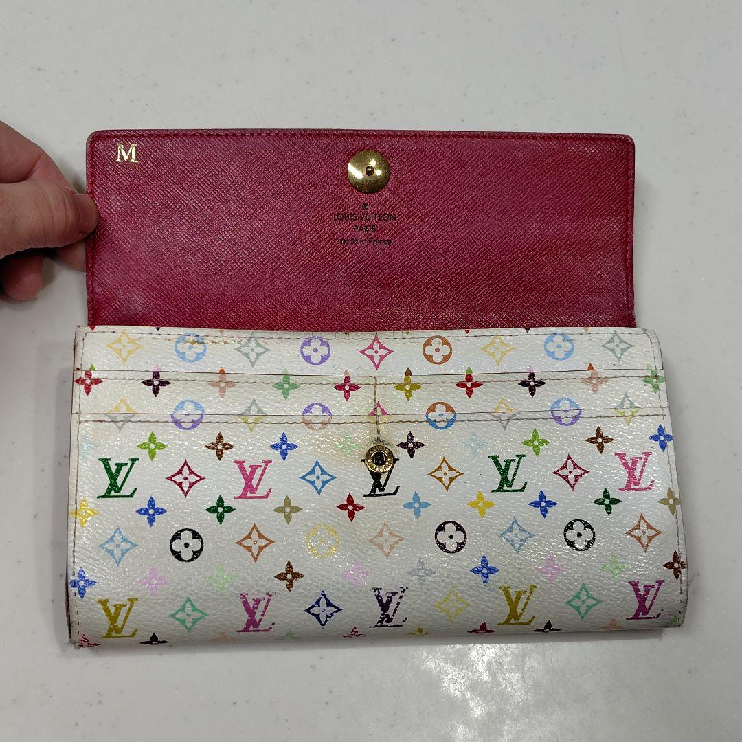 正規店購入　LOUIS VUITTON　マルチカラー　ホワイト　長財布