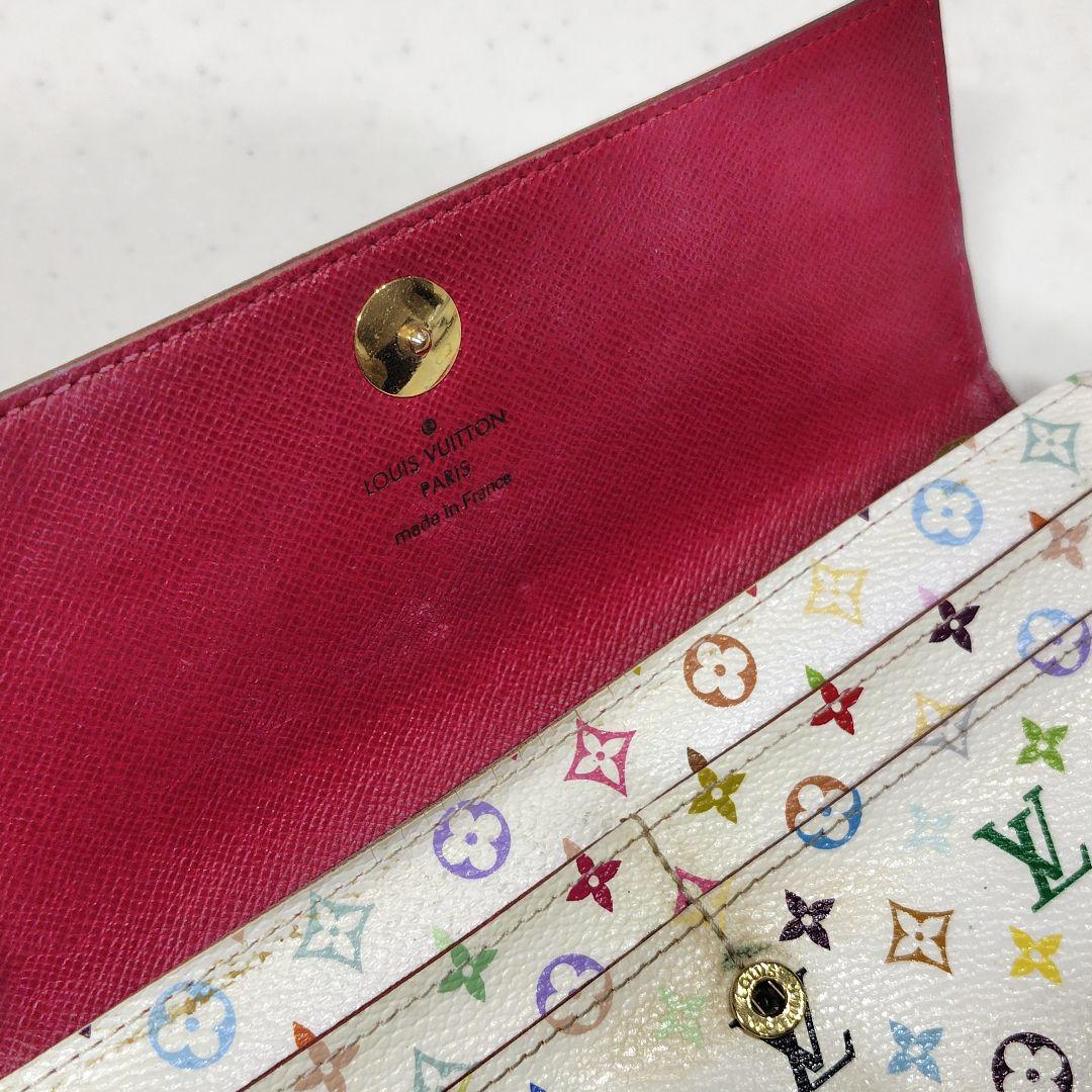 正規店購入　LOUIS VUITTON　マルチカラー　ホワイト　長財布