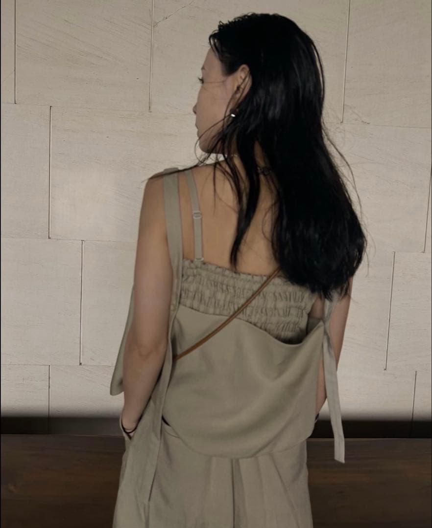 Ameri VEST SET BARE TOP ROMPERS ロンパース