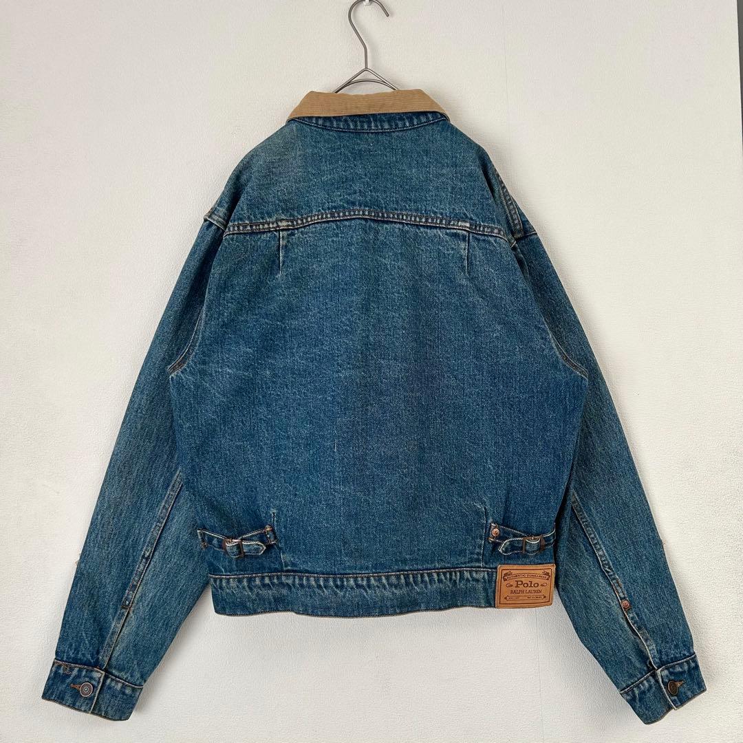 【スペシャル】ラルフローレン　デニムジャケット　セカンド　90s 三角タグ　L