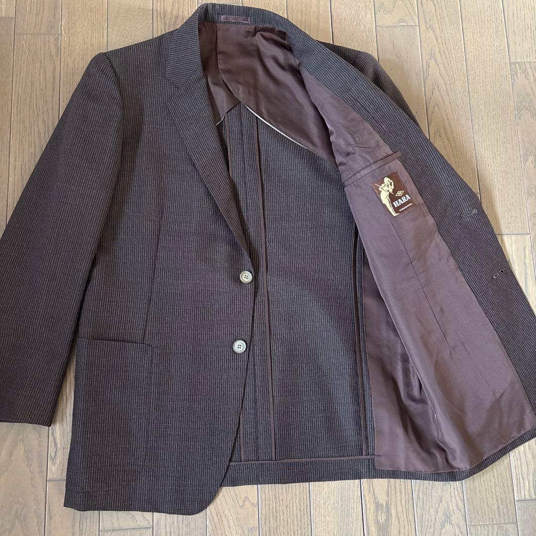 昭和レトロ 日本製 70s ヴィンテージ メンズスーツ シングル　ブラウン