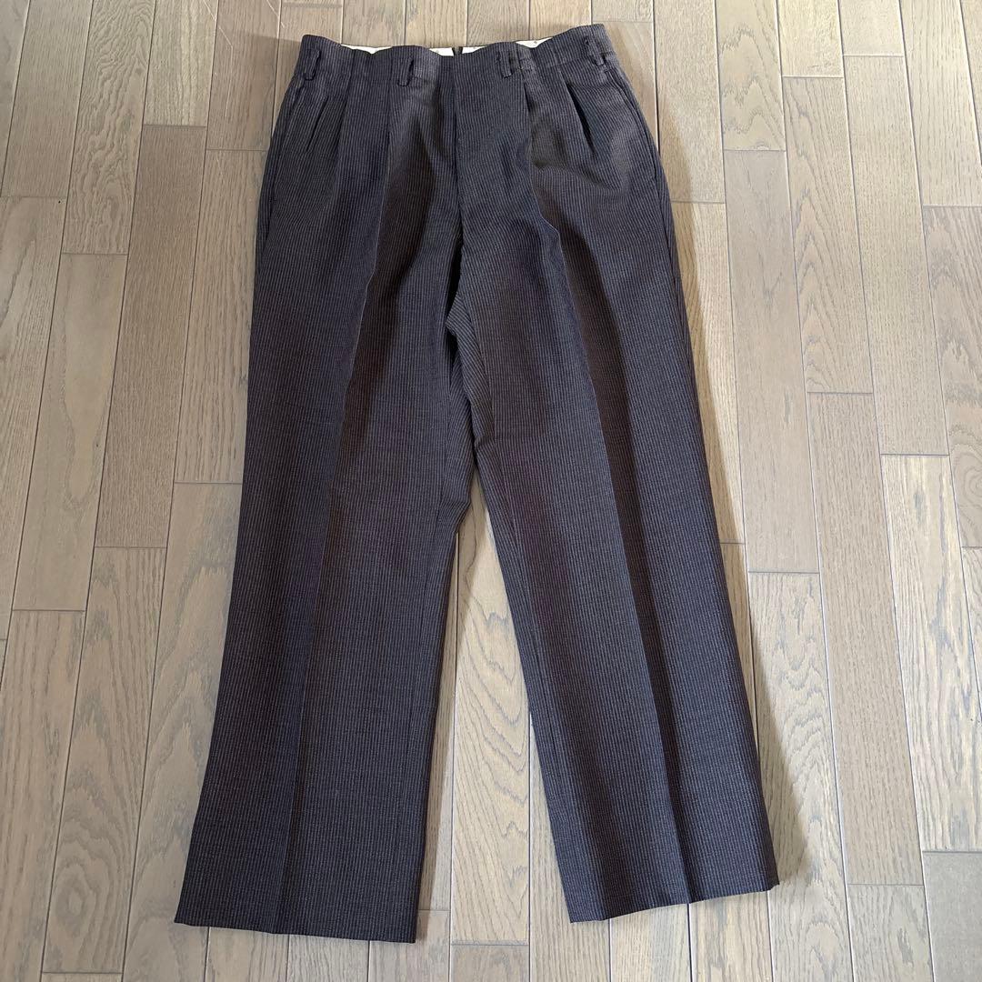 昭和レトロ 日本製 70s ヴィンテージ メンズスーツ シングル　ブラウン