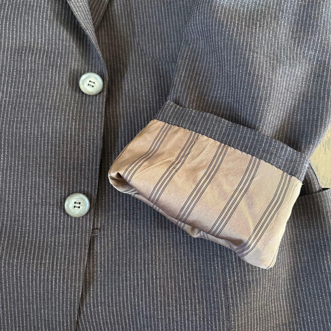 昭和レトロ 日本製 70s ヴィンテージ メンズスーツ シングル　ブラウン