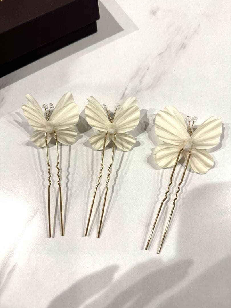 【美品】orgablanca カプリピン オルガブランカ 結婚式 ヘアアクセ